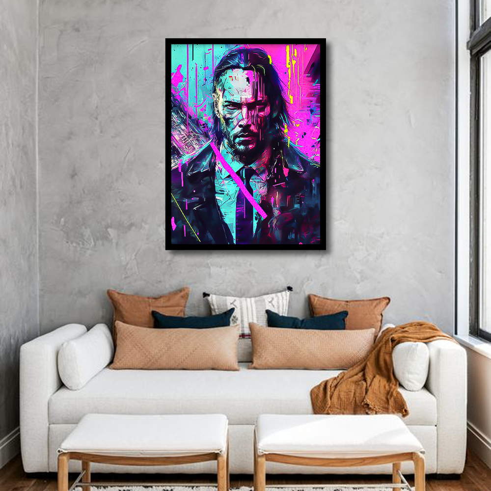 John Wick Canvas Frames  Wall Art