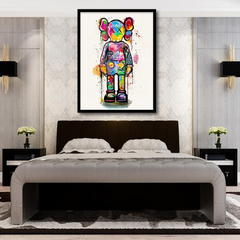 Kaws Companion Graffiti Canvas Frames | Wall Art