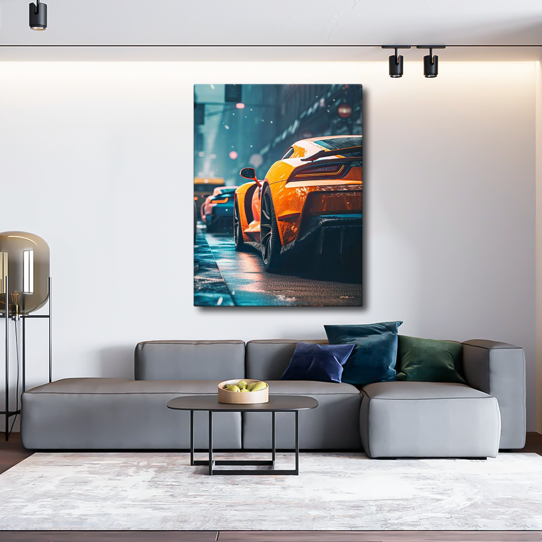 Luxury Car in the Underworld Canvas | Wall Art