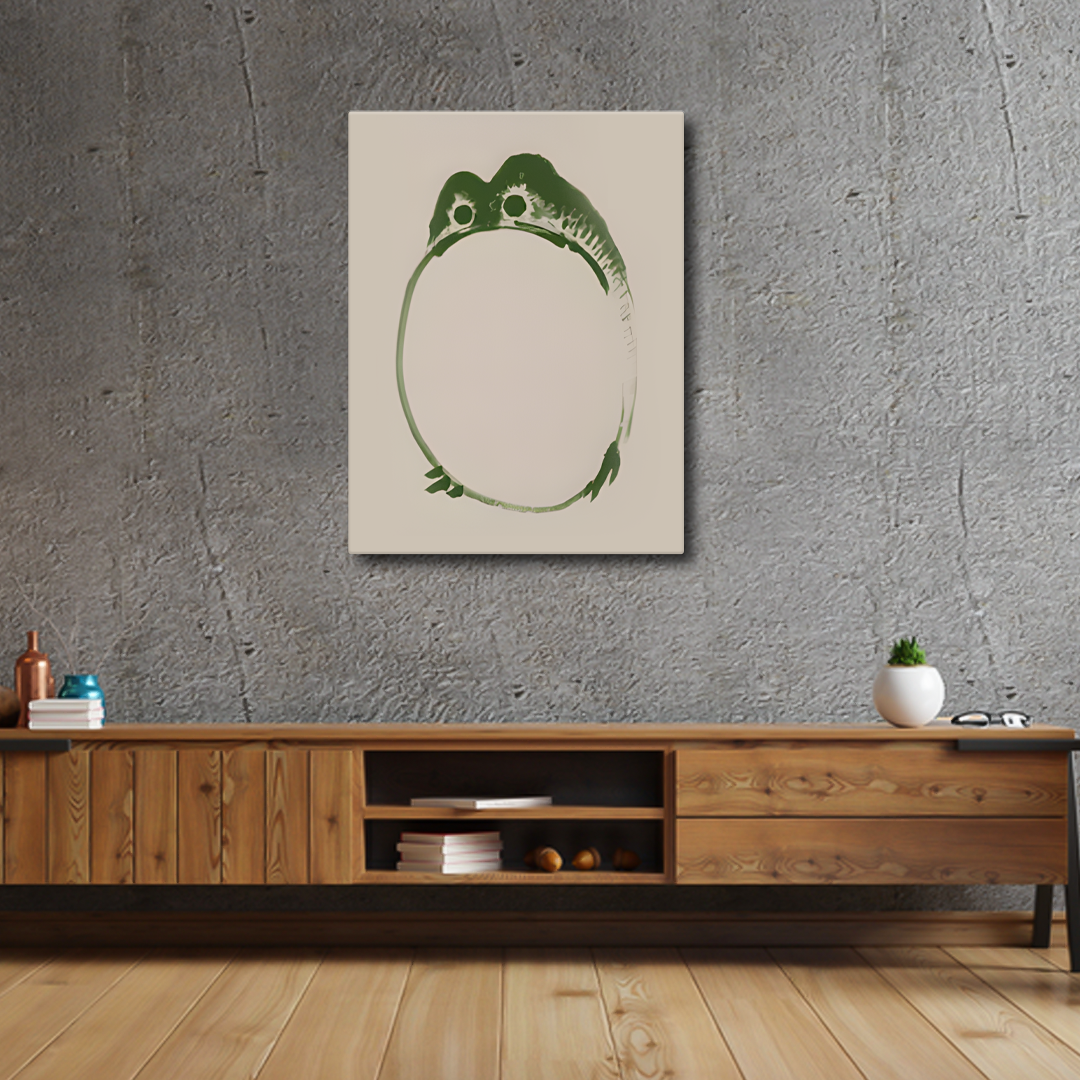 Matsumoto Hoji Frog 2 Canvas Frames Wall Art