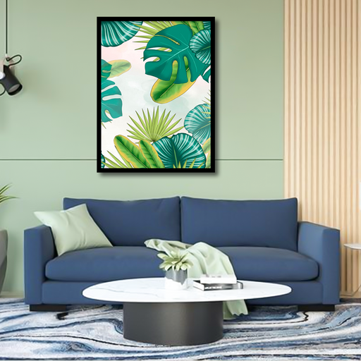 Monstera Leaf Canvas Frames | Wall Art