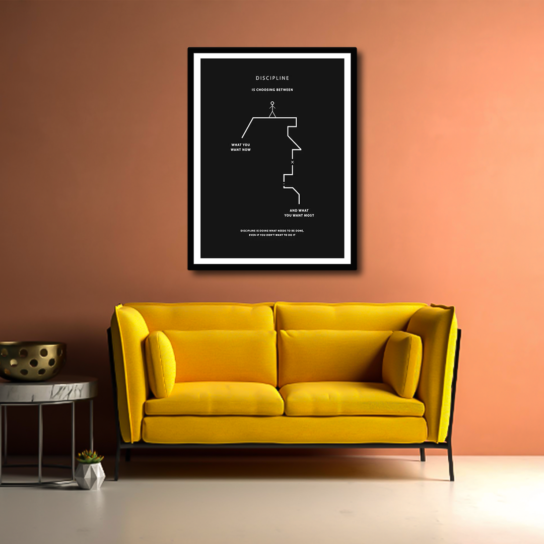 Success Hunters Discipline Motivational Wall Art