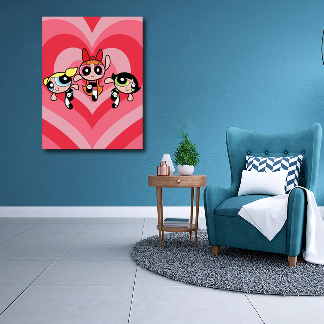 The Powerpuff Girls Canvas Frames Wall Art