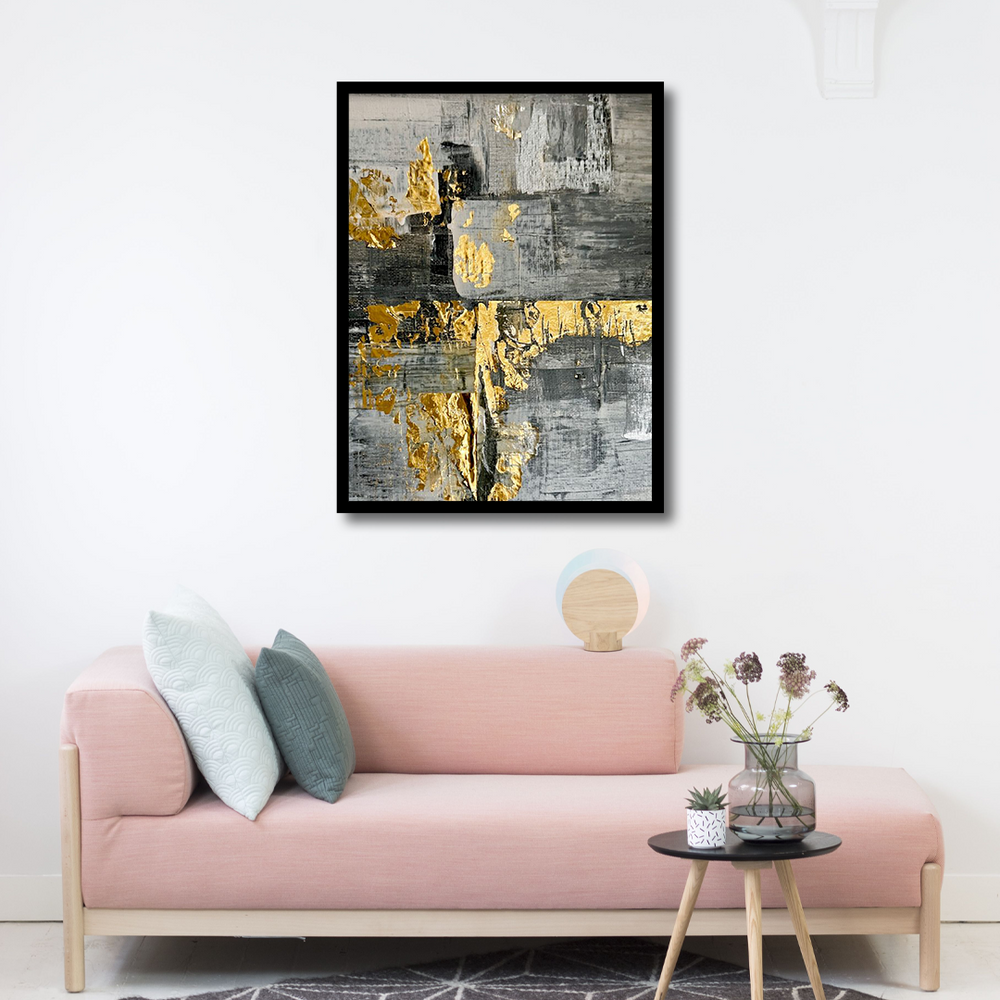 Bold Design Black & Gold Canvas Frames | Wall Art