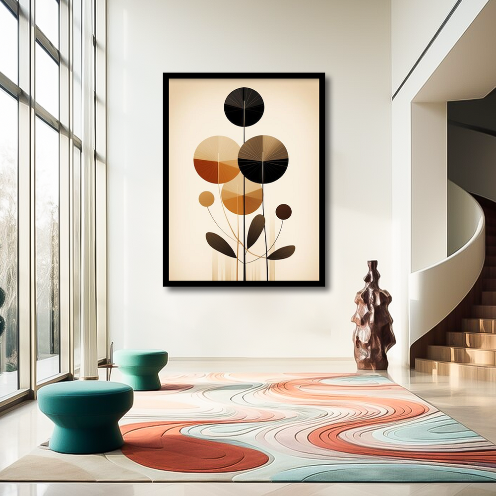 Stunning Abstract Flowers Frame Wall Art 