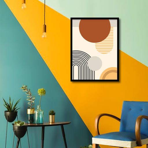 Abstract Geometric Canvas Frames
