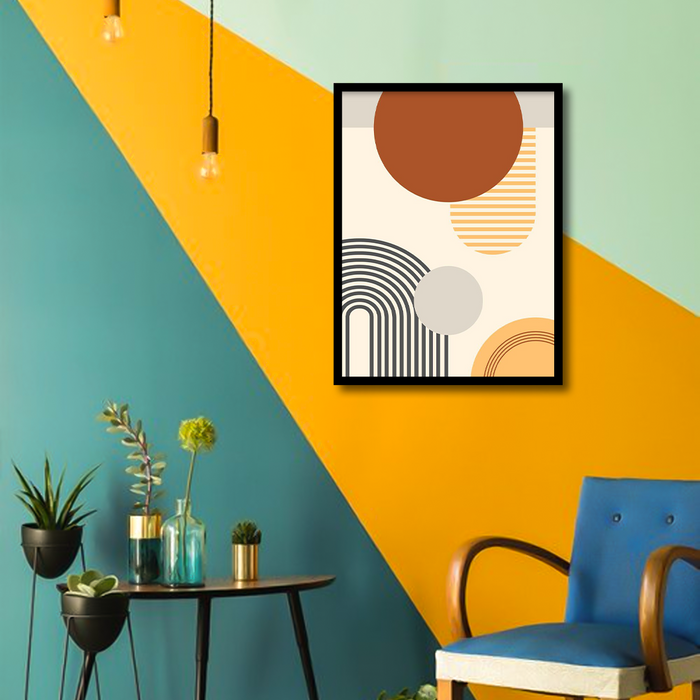 Modern Abstract Geometric Canvas Frames | Wall Art 