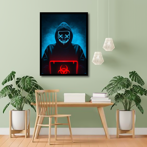 Man With Mask Canvas Frames