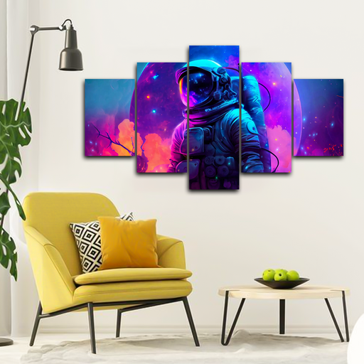 Astronaut Milky Way Canvas Frames