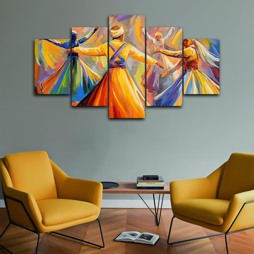 Rhythmic Sufi Canvas Frames