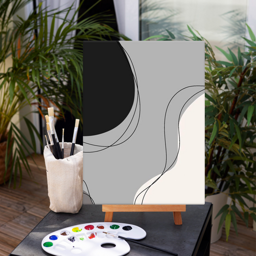 Elegant, Trendy Abstract Shapes | Handmade Painting