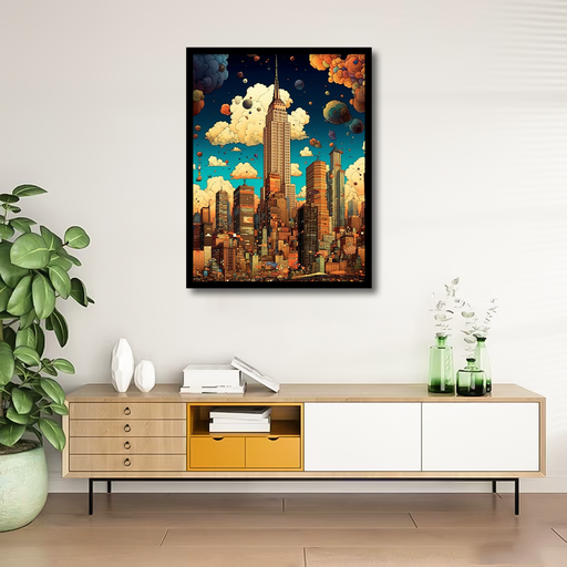 York City Skyine Canvas Frames