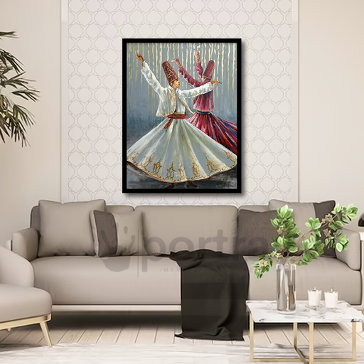 Rhythmic Sufi Canvas Frames