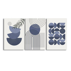 Abstract Trendy Geometric Patterns Bundle (3panel) | Wall Art