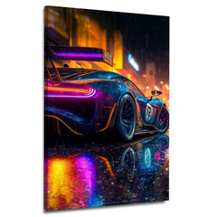 Neon car, Automobile | Wall Art