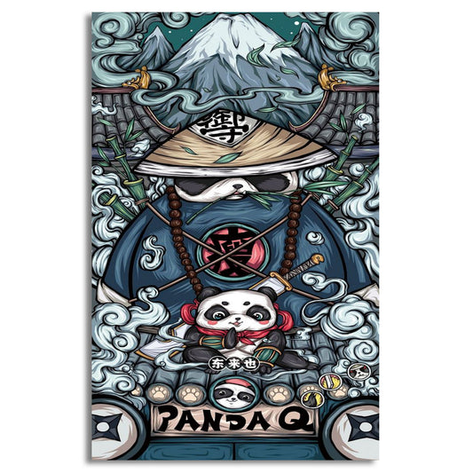 Mclaxa Ninja Panda | Wall Art