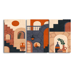 Abstract Architecture (3panel) | Wall Art