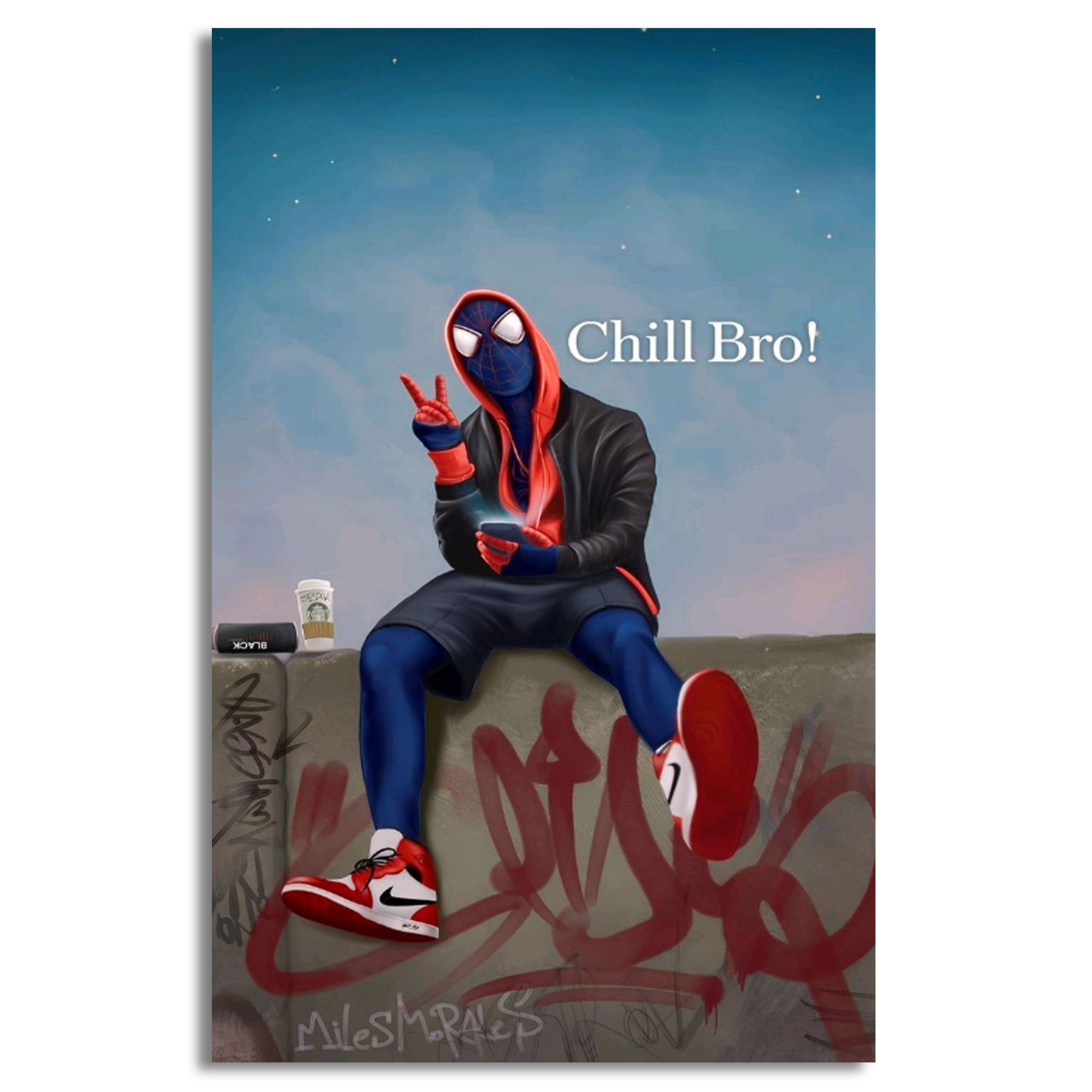 Chill Bro | Spider Man | Wall Art