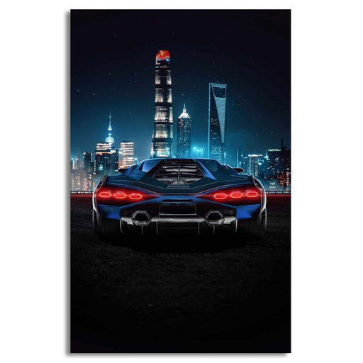 Cyber Street Car | Lamborghini | Wall Art