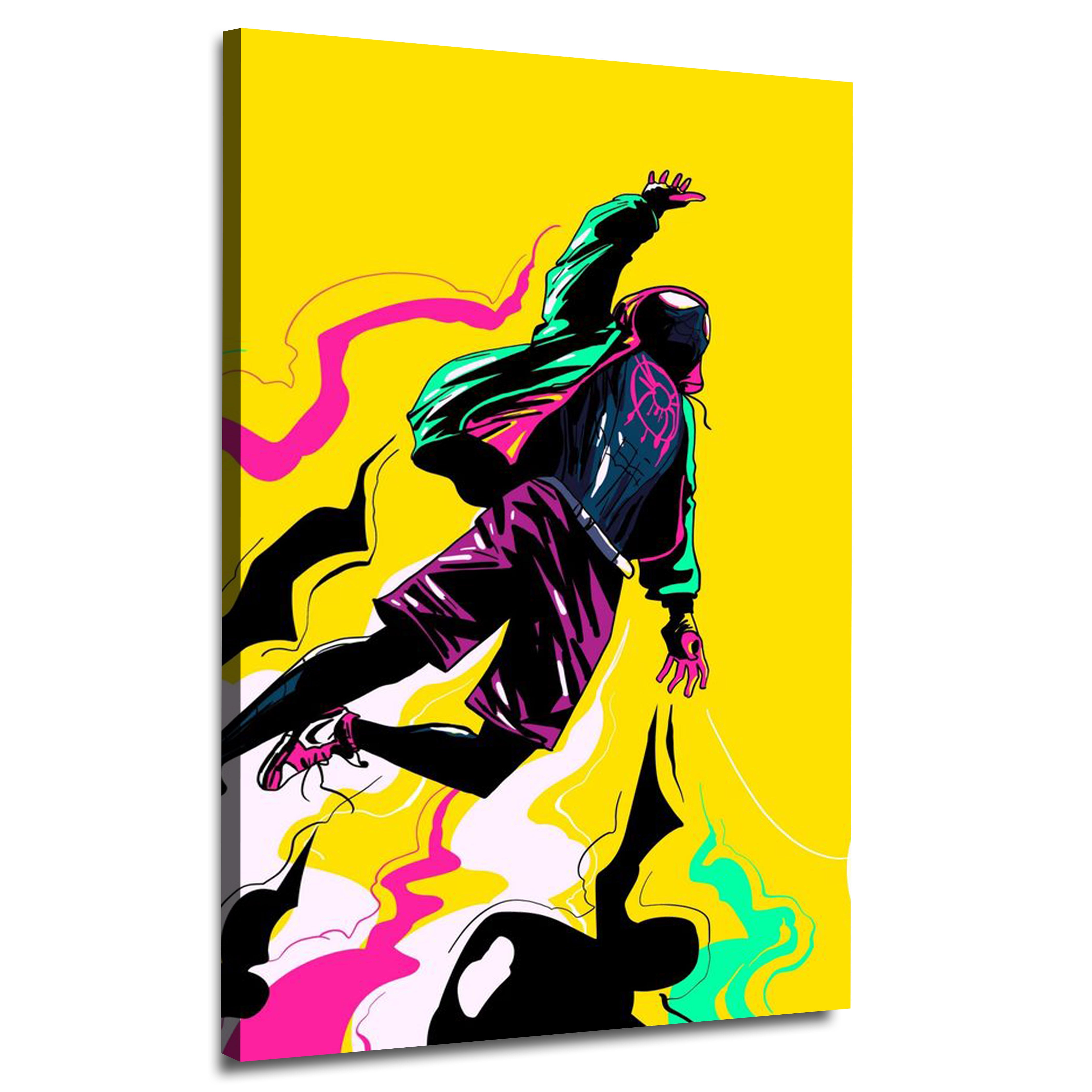 Spider Man Miles Yellow | Wall Art