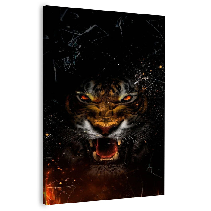 Angry Tiger Portrait | Wall Art