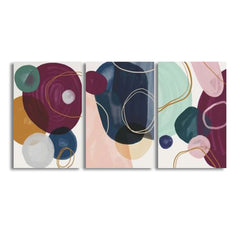 Rumlly Modern colour Bundle (3panel) | Wall Art