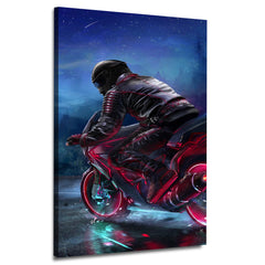 Retrowave Biker - Jun Design | Wall Art