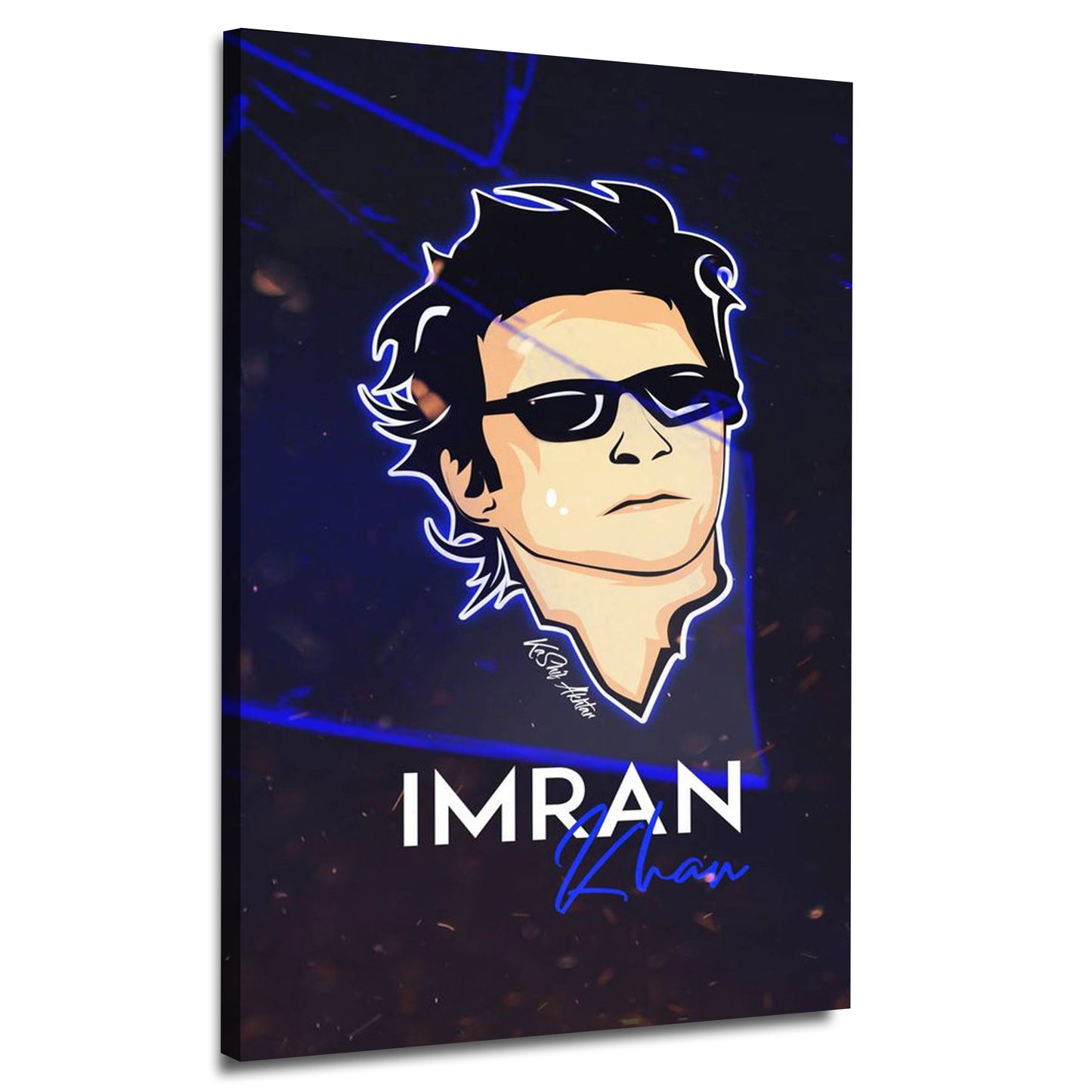 Imran Khan  AI Sketch Wall Art