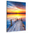 Dock with Seagulls at Sunset Canvas