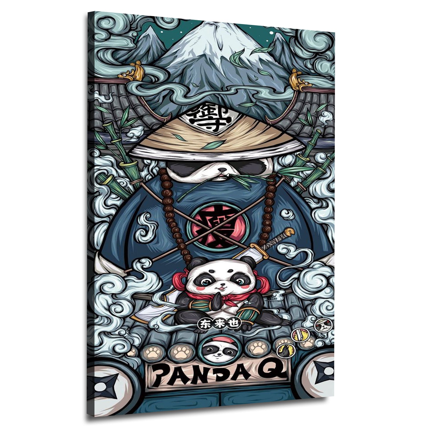 Mclaxa Ninja Panda | Wall Art