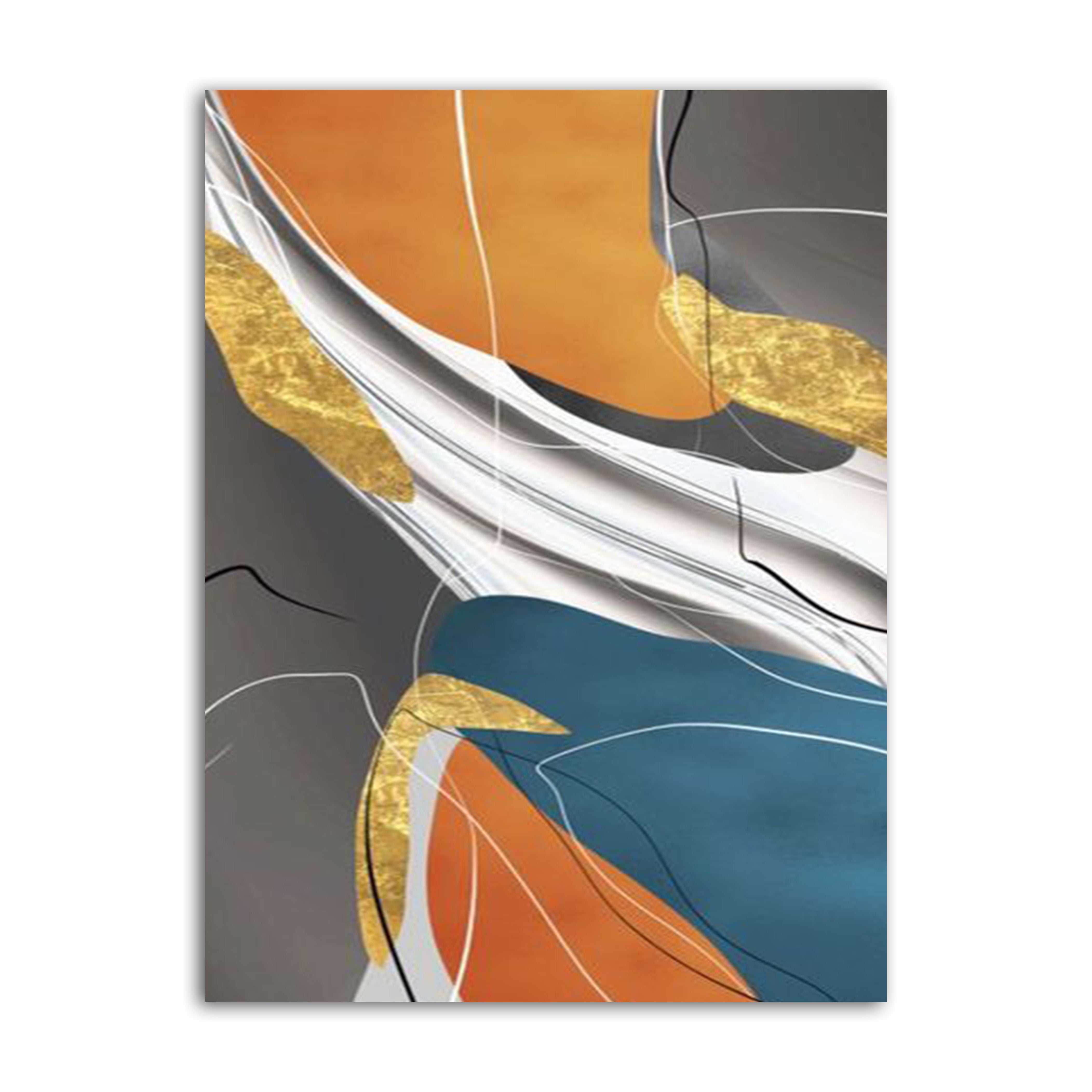 High-class Gold Foil Abstract Canvas | Wall Art