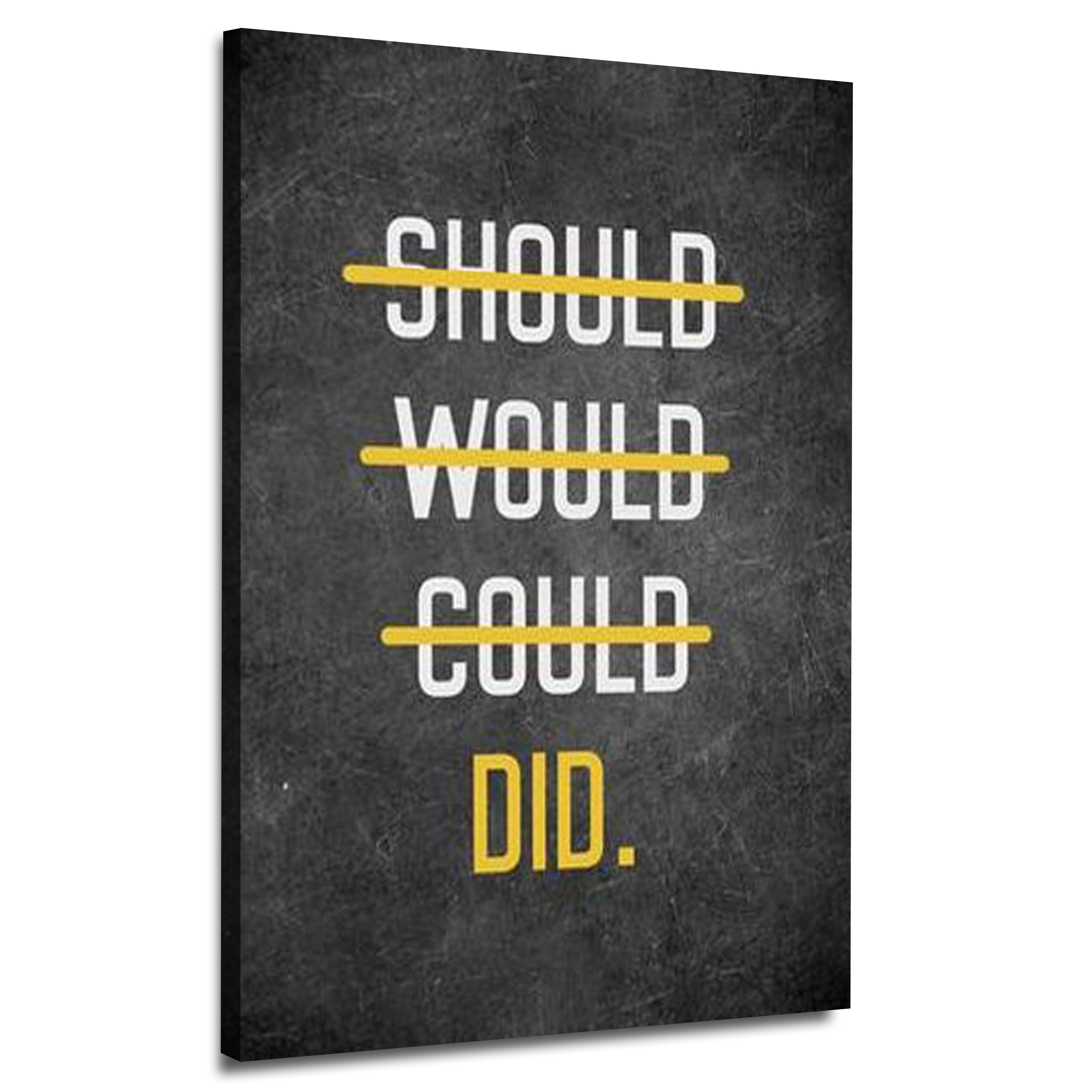 "Should Would CouldDID" Canvas | Wall Art