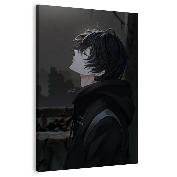 Sad Boy Animated Portrait | Wall Art