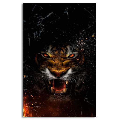 Angry Tiger Portrait | Wall Art