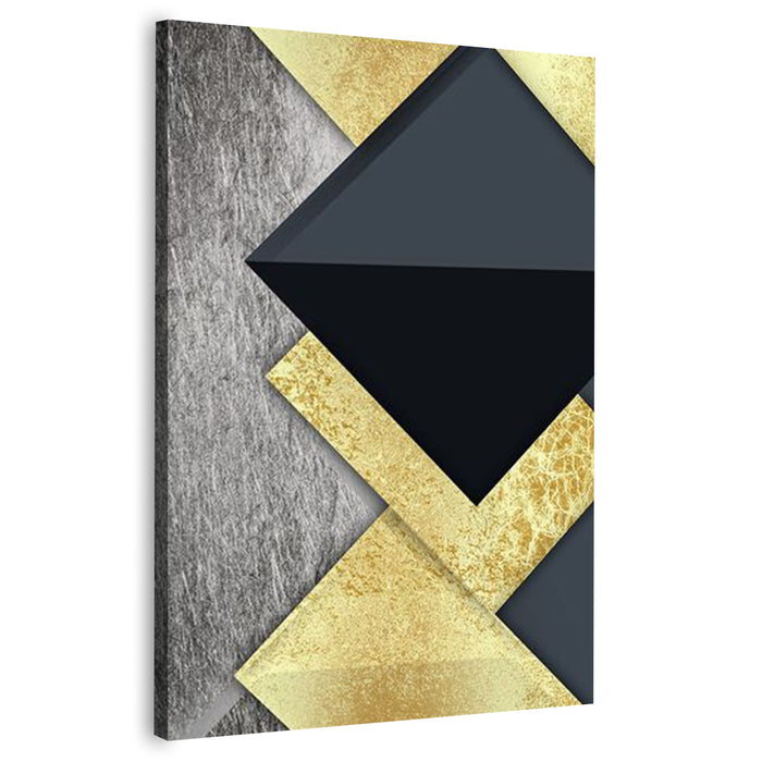 Marble and Gold Geometric Modern Art | Wall Art