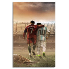 Mutual Respect | Messi & Ronaldo  Wall Art