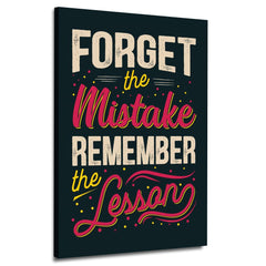 Remember The Lesson Motivational Canvas | Wall Art