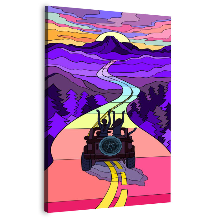 Trippy Wheels | Wall Art