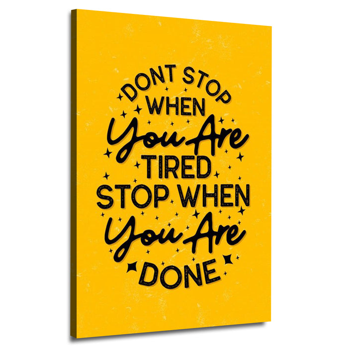 Motivation Quote | Don't Stop | Wall Art