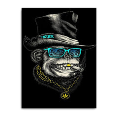 Smoking Monkey - Canvas | Wall Art