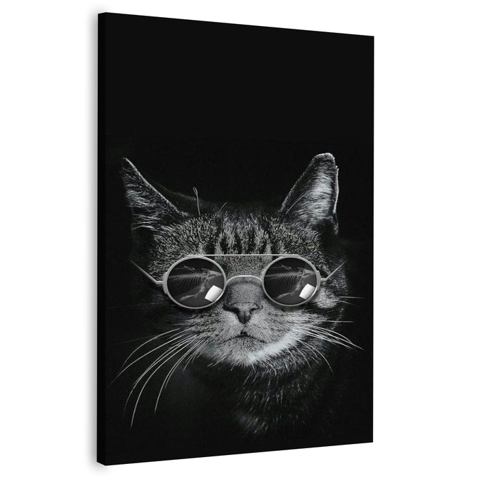 Cat With Glasses | Wall Art