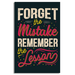 Remember The Lesson Motivational Canvas | Wall Art