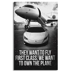 Own the Plane Canvas | Wall Art