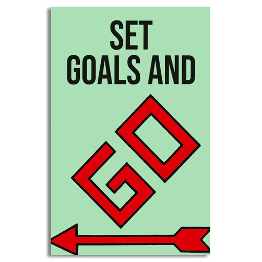 Set Goals & GO Canvas | Wall Art