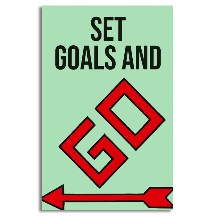 Set Goals & GO Canvas | Wall Art