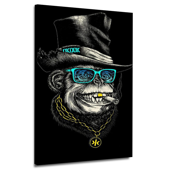 Smoking Monkey - Canvas | Wall Art