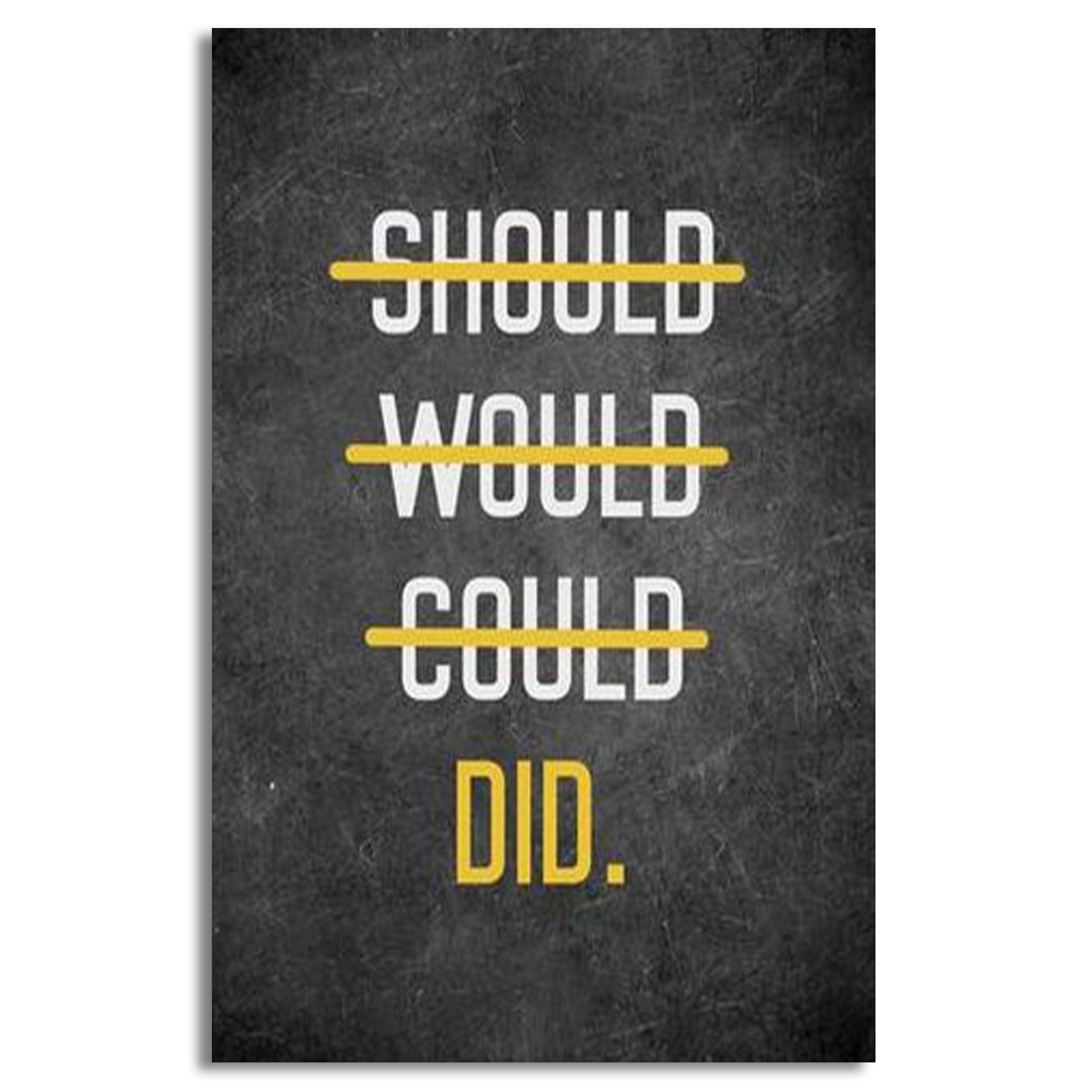 "Should Would CouldDID" Canvas | Wall Art