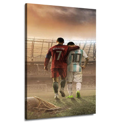 Mutual Respect | Messi & Ronaldo  Wall Art