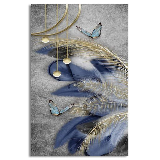 Modern Nordic Art Feather Canvas | Wall Art