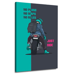 Biker Boy Aesthetic Canvas | Wall Art